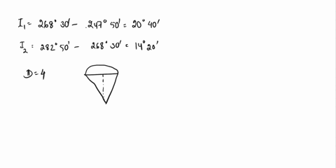 the-common-tangent-ab-of-a-compound-curve-is-7642m-with-an-azimuth-26830-the-vertex-v-being-inaccessiblethe-azimuth-of-the-tangents-av-and-vb-was-measured-to-24750-and-28250-respectively-if-44166