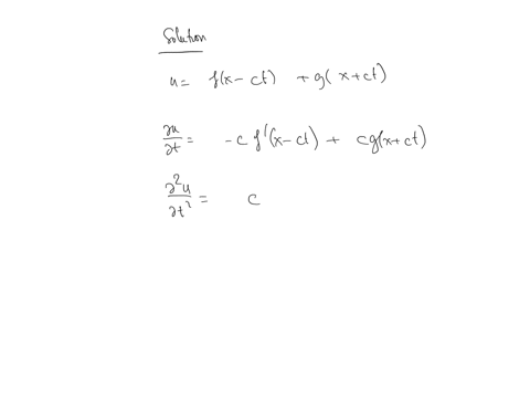 problem-43-the-one-dimensional-wave-equation-is-02u-dt2-02-u-dx-where-c-0-is-constant-show-that-any-function-of-the-form-ut-fx-ctgwct-where-fg-r-rare-twice-continuously-differentiable-satisf-12658