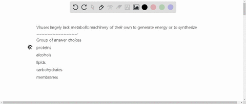 viruses-largely-lack-metabolic-machinery-of-their-own-to-generate-energy-or-to-synthesize-_______________-group-of-answer-choices-proteins-alcohols-lipids-carbohydrates-membranes-96809