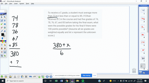 to-receive-a-c-grade-a-student-must-average-more-than-77-but-less-than-or-equal-to-85-if-ethan-received-a-c-in-the-course-and-had-five-grades-of-74-78-76-67-and-85-before-taking-the-final-ex-70257