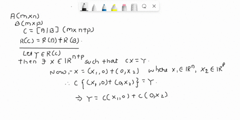 let-a-be-an-m-n-matrix-and-b-be-an-m-p-matrix-let-c-a-b-be-an-mn-p-matrix-a-show-that-rc-ra-rb-where-r-denotes-the-range-of-a-matrix-b-show-that-rankc-ranka-rankbdimrarb-74373