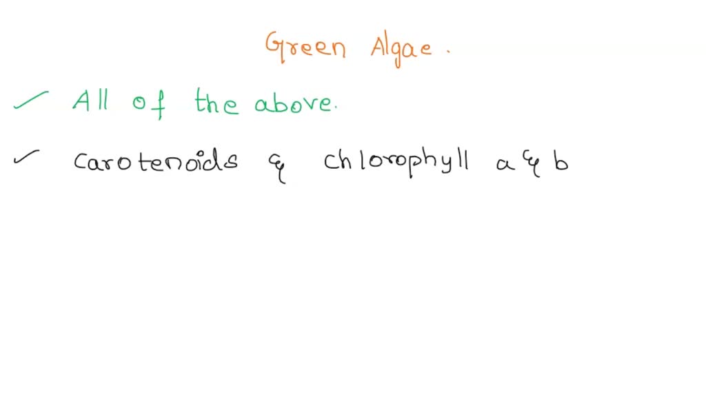 SOLVED In what ways are green algae different from land plants? Green