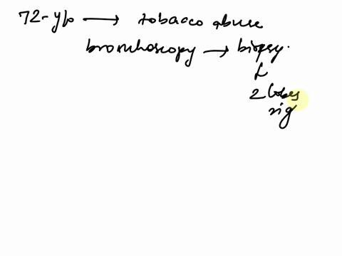 a-72-year-old-patient-with-a-history-of-tobacco-abuse-had-a-bronchoscopy-with-one-biopsy-from-each-of-two-lobes-of-the-right-lung-assign-the-correct-cpt-codes-andor-modifiers-and-multipliers-69285