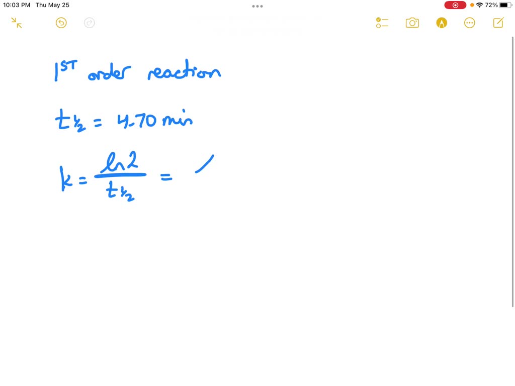 solved-a-reaction-is-found-to-have-a-constant-half-life-of-44-0-min