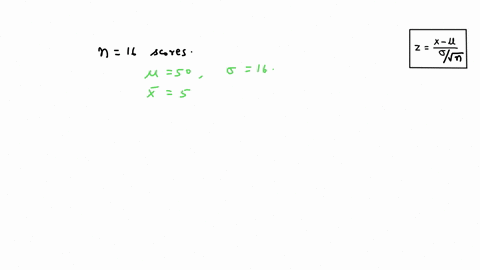 a-sample-of-n-16-scores-is-obtained-from-a-population-with-u-50-and-16-if-the-sample-mean-is-m-54-thcn-what-is-the-z-score-for-the-sample-mean-400-100-050-025-0-ri-96593