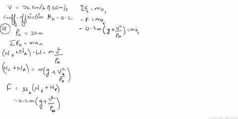 the-roller-coaster-track-segment-is-shown-in-a-vertical-plane-the-portion-of-the-track-between-a-and-b-is-straight-and-horizontal-while-the-portions-to-the-left-of-aand-to-the-right-of-b-hav-57994