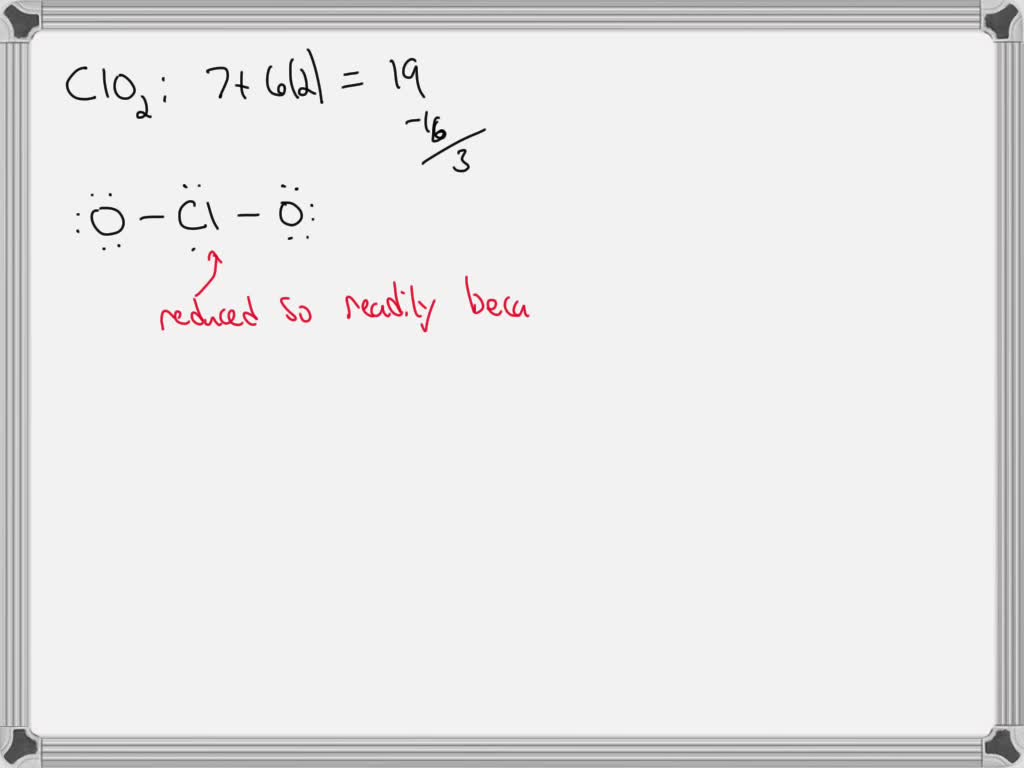 SOLVED Chlorine dioxide gas (CI02) is a key ingredient for commercial
