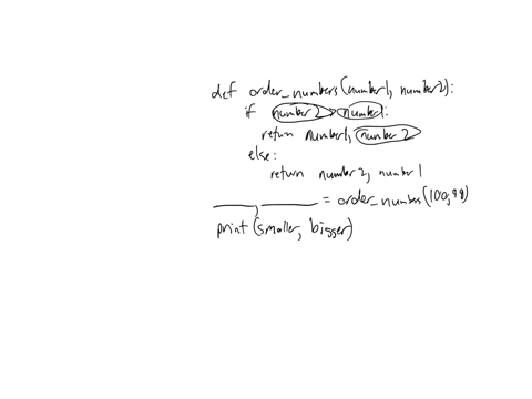 2-this-function-compares-two-numbers-and-returns-them-in-increasing-order-1-fill-in-the-blanks-so-the-print-statement-displays-the-result-of-the-function-call-in-order-1-this-function-compar-11007