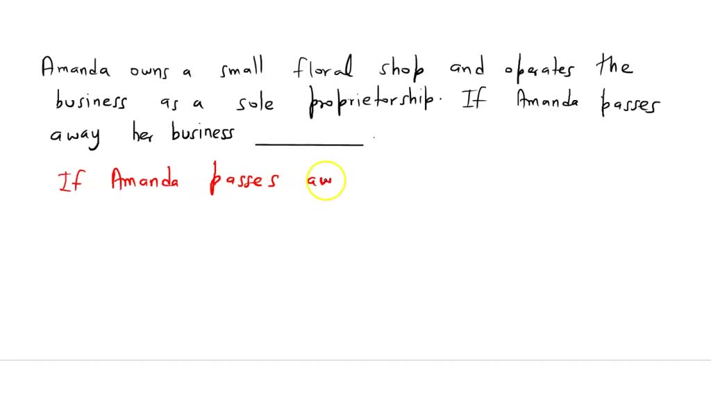 SOLVED Amanda owns a small floral shop and operates the business as a