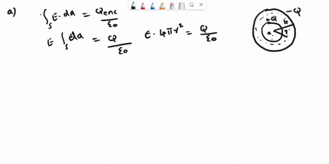 a-spherical-capacitor-consists-of-a-spherical-conducting-shell-of-radius-b-and-charge-q-that-is-conc-33026