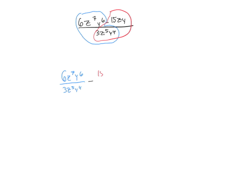 divide-6z7y6-15zy3z5y4-simplify-answer-as-much-as-possible