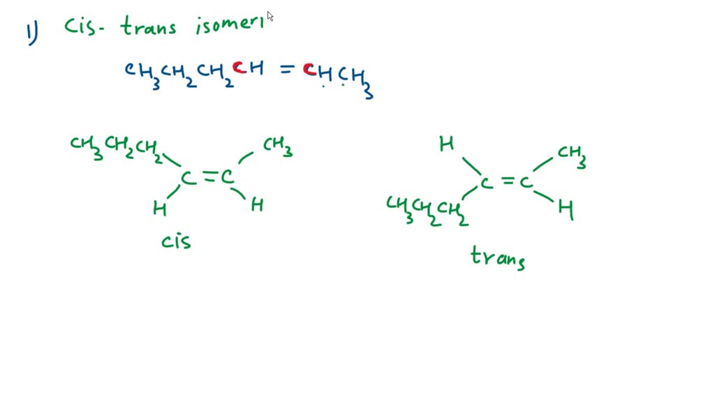 SOLVED: Decide for which of the following compounds cis-trans isomerism ...
