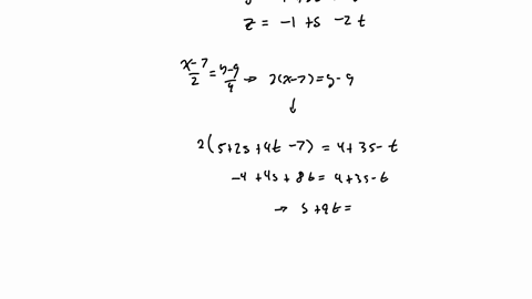 4-a-line-can-either-lie-on-a-plane-lie-parallel-to-it-or-intersect-it-6-marks-a-determine-if-there-is-one-the-point-of-intersection-between-the-line-and-plane-given-beginarrayll-l_1-fracx-72fracy-94fr