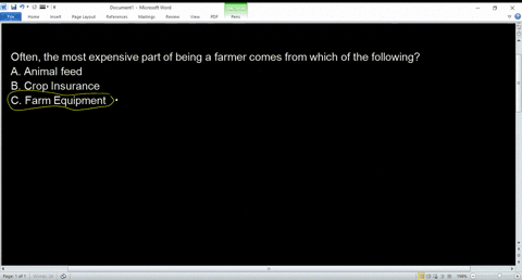 often-the-most-expensive-part-of-being-a-farmer-comes-from-which-of-the-following-a-animal-feed-b-crop-insurance-c-farm-equipment-78574