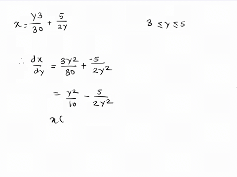 find-length-of-curve-x-y3-30-5-2y-on-3-y-5-24876