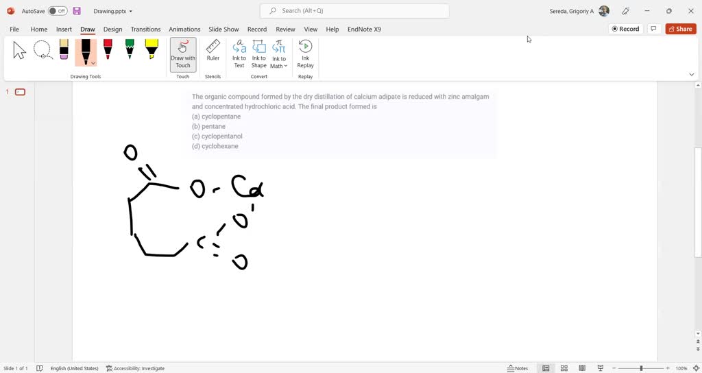 SOLVED The organic compound formed by the dry distillation of calcium