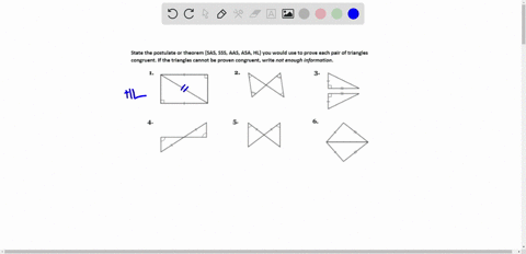 state-the-postulate-or-theorem-sas-sss-aasasa-hl-you-would-use-to-prove-each-pair-of-triangles-congruent-if-the-triangles-cannot-be-proven-congruent-write-not-enough-information-28355