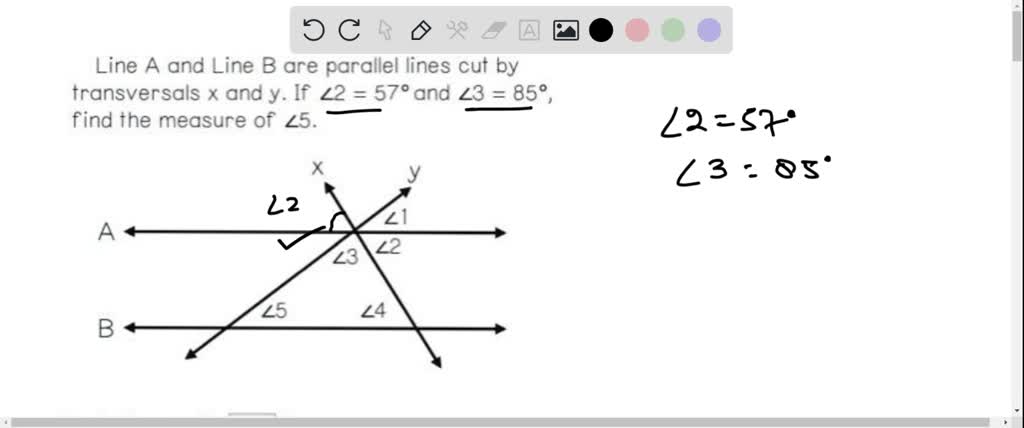 SOLVED: Line AC Intersects Line BD At Point O If Measure Angle AOD ...