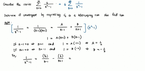 determine-whether-the-series-is-convergent-or-divergent-by-expressing-sn-as-telescoping-sum-as-in-example-8_-n2-_-1-n-2-convergent-divergent-if-it-is-convergent-find-its-sum-if-the-quantity-15441