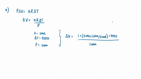 one-mole-of-nitrogen-gas-confined-within-a-cylinder-by-a-piston-is-heated-from-0-c-to-858-c-at-100-atm-a-calculate-the-work-of-expansion-of-the-gas-in-joules-1-j-987-103-l-atm-assume-all-the-82748