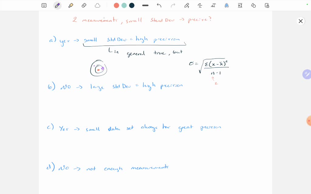 SOLVED: Suppose a student repeats a measurement two times and then ...