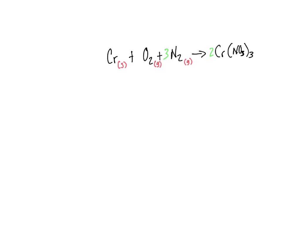 Solved Write A Balanced Chemical Equation For The Standard Formation Reaction Of Solid Chromium