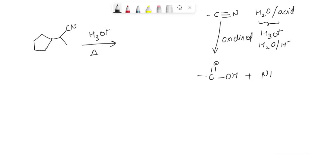 SOLVED: Predict the product: 1. DIBAL-H + CN 2. H3O+