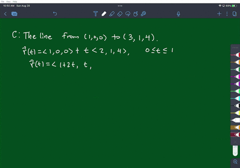 evaluate-the-line-integral-zdx-xldy-ydz-where-c-is-the-line-segment-from-1-0-0-to-3-14-select-one-a-11-b-10-c-233-d-65-e-none-of-above-56635