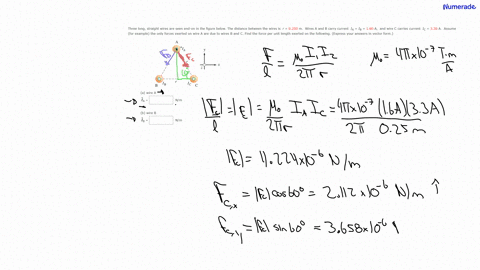 for-example-the-only-forces-exerted-on-wire-a-are-due-to-wires-b-and-c-find-the-force-per-unit-length-exerted-on-the-following-express-your-answers-in-vector-form-a-wire-a-overrightarrowboldsymbolf_as