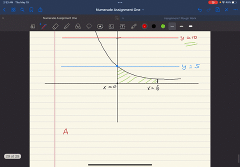 find-the-volume-v-of-the-solid-obtained-by-rotating-the-region-bounded-by-the-given-curves-about-the-specified-line-y-se-y-5-6-about-y-10-16121