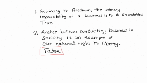 according-to-friedman-the-primary-responsibility-of-a-business-is-to-its-shareholders-truefalse-anshen-believes-conducting-business-in-society-is-an-exercise-of-out-natural-right-to-liberty-30734