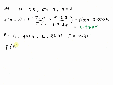 a-a-manufacturer-knows-that-their-items-have-a-normally-distributed-lifespan-with-a-mean-of-63-years-and-standard-deviation-of-17-years-if-you-randomly-purchase-7-items-what-is-the-probabili-09485