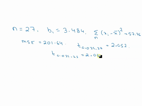 for-certain-simple-linear-regression-model-we-have-the-following-information-n27-b1-3484-z-5776-jt-of-mse20164-and-t-0025-272052-t0025252060-or-005-251708-then-the-test-statistic-for-testing-78226