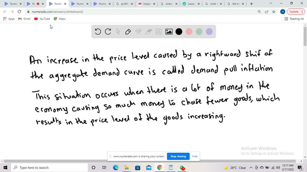 SOLVED: An Increase In The Price Level Caused By A Rightward Shift Of ...