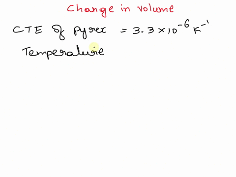 a-pyrex-graduated-cylinder-has-a-volume-of-exactly-200-mathrmml-at-0-circ-mathrmc-if-its-temperature-68963