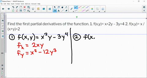 find-the-first-partial-derivatives-of-the-function-1-fxy-x2y-3y4-2-fxy-x-xy2-93157