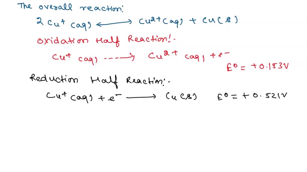 SOLVED: In aqueous solution, Cu2+ ions are more stable than Cu+ ions ...