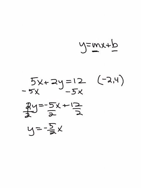 what-is-the-equation-of-the-line-that-is-parallel-to-the-line-5x-2y-12-and-passes-through-the-point-2-4-20486