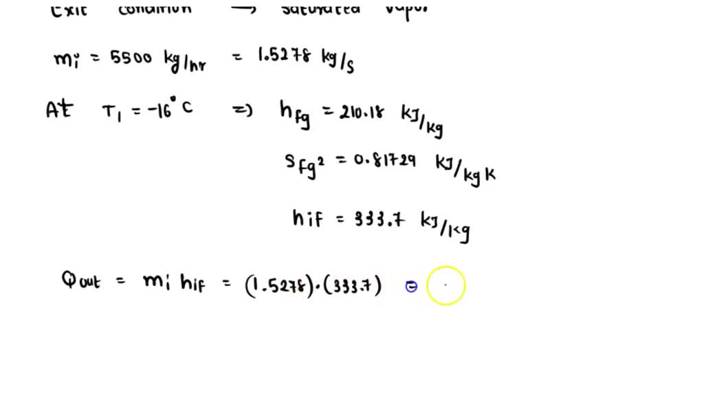 SOLVED In an icemaking plant, water at 0Â°C is frozen at atmospheric