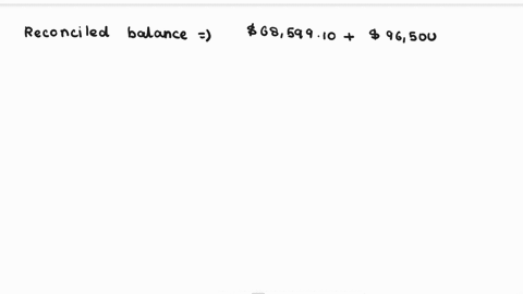 from-the-following-the-reconciled-balance-is-checkbook-balance-6859910-bank-balance-9650010-deposits-in-transit-280010-outstanding-checks-2474110-note-collected-600000-bank-service-charge-40-78689