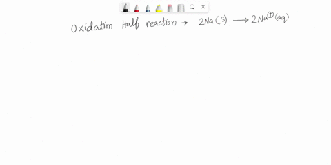 give-the-oxidation-and-reduction-half-reactions-for-the-chemical-reaction-of-solid-metallic-sodium-with-excess-chlorine-gas-to-produce-sodium-chloride-proper-chemical-notation-is-required-fo-10133