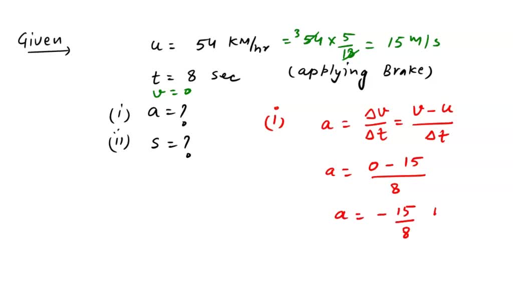 solved-a-bus-was-moving-with-a-speed-of-54-km-h-on-applying-brakes