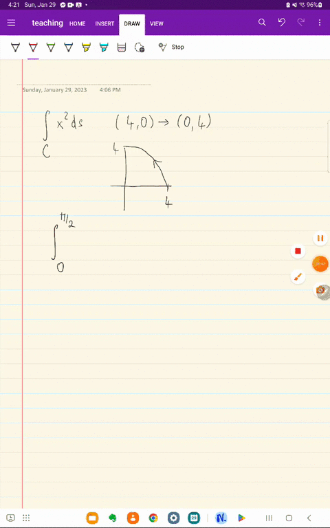 evaluate-the-line-integral-x2-ds-between-40-and-04-where-c-is-the-circle-of-radius-4-centred-at-the-origin
