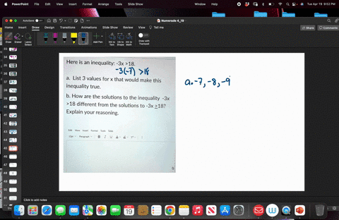 here-is-an-inequality-3x-18-a-list-3-values-for-x-that-would-make-this-inequality-true-b-how-are-the-solutions-to-the-inequality-3x-18-different-from-the-solutions-to-3x-18-explain-your-reas-99875
