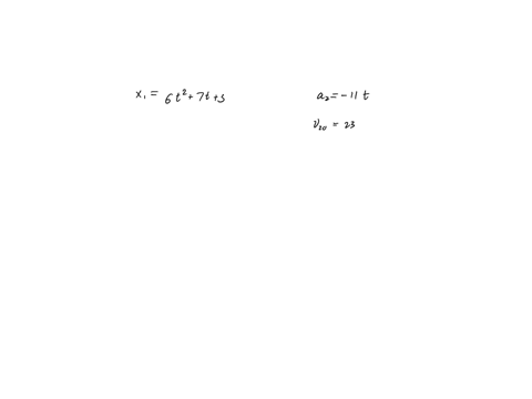 two-particles-move-along-an-x-axis-the-position-of-particle-1-is-given-by-x-600t2-700t-300-in-meters-and-seconds-the-acceleration-of-particle-2-is-given-by-a-110t-in-meters-per-seconds-squar-28663