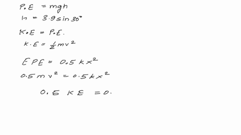 a-12-kg-box-slides-39-m-down-the-frictionless-ramp-shown-in-the-figure-below-then-collides-with-spring-whose-spring-constant-is-250-nm-30-what-is-the-maximum-compression-of-the-spring-enter-03125