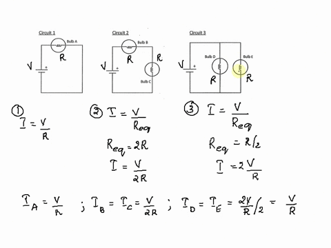 for-each-ofthe-following-questions-show-your-work-and-clearly-explain-your-reasoning-1-in-the-three-circuits-shown-the-batteries-and-the-bulbs-are-identical-assume-the-batteries-are-ideal-ci-54347