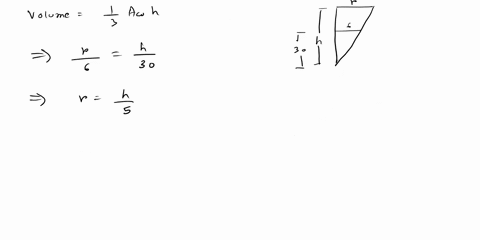 1-point-the-tank-in-the-form-of-a-right-circular-cone-of-radius-4-feet-and-height-30-feet-standing-on-its-end-vertex-down-is-leaking-through-a-circular-hole-of-radius-3-inches-assume-the-fri-97514