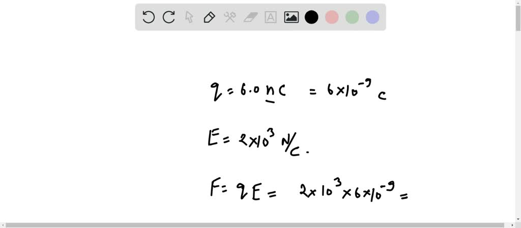 Solved 4 Pts Particle Carrying A Charge Of 8 0 Nc Is Released From