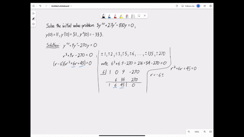 chapter-4-section-42-question-24-find-the-solution-of-the-given-initial-value-problem-3y-27y-810y-0-y0-11-y-0-51-y-0-333-enclose-arguments-of-functions-in-parentheses-for-example-sin-2x-y-t-45512